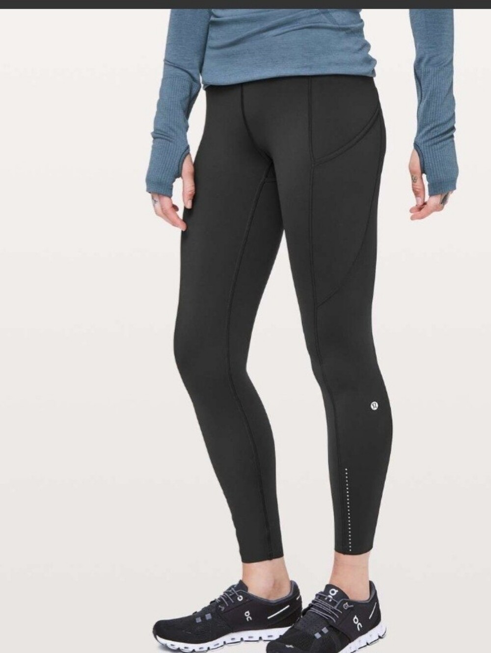 Lululemon Fast & Free 7/8 Tight II Nulux 25"/Black Size 6